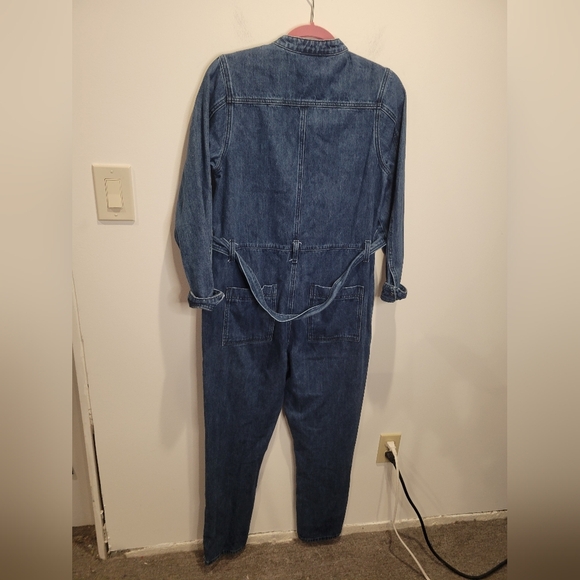Wyse London Size 1 Us Size S Demin Cotton Zip Front Jumpsuit - Picture 3 of 5
